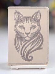 Обложка на паспорт с кошкой