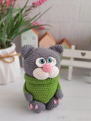 Мастер-класс по вязанию крючком "Котики-брелочки", изображение 3