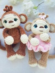 Мастер-класс "Обезьянки" вязание крючком автор Chirka_toys, изображение 4