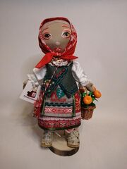 Кукла интерьерная Липчанка ручная работа натуральные материалы, изображение 2