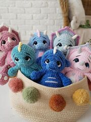 Мастер-класс "Дракоши и Динозаврики" вязание крючком автор Chirka_toys, изображение 5