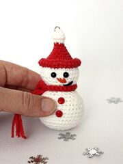 Мастер-класс Снеговик крючком, изображение 2