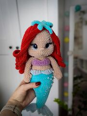 Вязаная игрушка русалочка, изображение 4