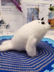 Мастер класс по вязанию игрушки крючком "Нерпа", изображение 6