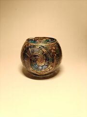 Подсвечник с ручной витражной росписью, изображение 5