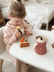 Морковный торт из фетра, 6 кусочков, Вариации товаров: 6, Основной цвет: Оранжевый, изображение 3