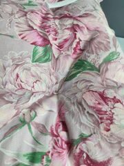 Подушка для стула 40*40 с завязками Розовый пион и ирис, изображение 6