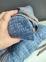 Подушка для стула 40*40 с завязками Джинс, изображение 4