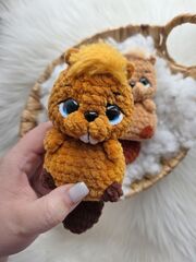 Мастер-класс «Бобрёнок» из серии МК Крошки-Горошки, вязание крючком автор Chirka_toys, изображение 2