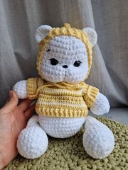 Мягкая игрушка мишка вязаный / игрушка ручной работы, изображение 2