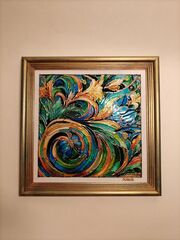 Картина на стекле 20*20 см., изображение 4