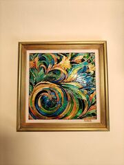 Картина на стекле 20*20 см., изображение 5