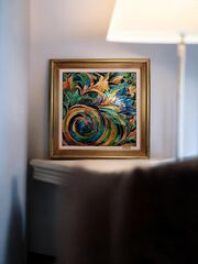 Картина на стекле 20*20 см., изображение 2