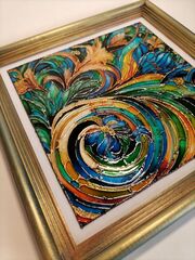 Картина на стекле 20*20 см., изображение 3