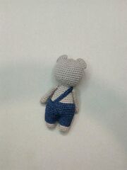 Вязаная игрушка Мишка в штанишках, изображение 4
