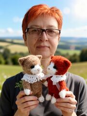 МК спицами Котеечка ТОМИК Автор Ирина Кочетова, изображение 2