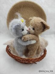 МК спицами Котеечка ТОМИК Автор Ирина Кочетова, изображение 5