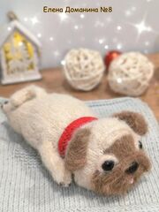 МК спицами Мопся Брунечка+бонус котик. Автор Ирина Кочетова, изображение 5