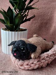 МК спицами Мопся Брунечка+бонус котик. Автор Ирина Кочетова, изображение 4