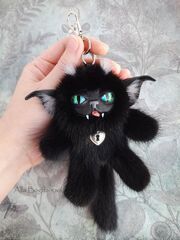Интерьерная игрушка "Чёрный кот Злючка", изображение 3