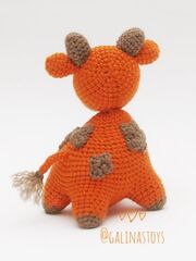 Вязаная игрушка коровка, изображение 2