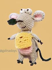 Вязаная игрушка Мышонок, изображение 3