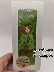 Кот Котик Кошка Кошечка Игрушка вязаная Брелок Сувенир, изображение 2
