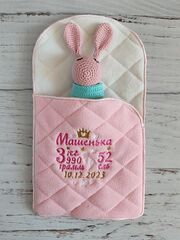 Мягкая игрушка вязаный Зайка, изображение 5