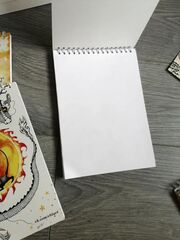 Набор из 2 блокнотов с авторскими принтами "Крыса Умбра на солнце" и "Загадочный", каждый 15х21 см, 45 чистых листов, Вариации товаров: 3, Основной цвет: Горчичный, Размер: 3, изображение 3