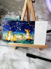 Набор: 10 открыток с крысами, авторские иллюстрации, 10х15 см, Вариации товаров: 5, Основной цвет: Белый, Размер: 5, изображение 3