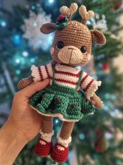 Мягкая игрушка оленяша вязаная, изображение 6