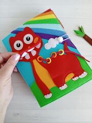 Динозавры, книга из фетра, изображение 2