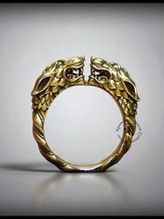 Мужское кольцо Кельтские волки, латунь, изображение 5