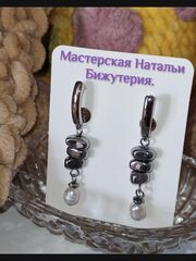 Серьги «Речная тайна», цвет серебристый, изображение 3