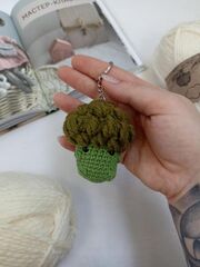 МК Брокколи брелок крючком, изображение 2
