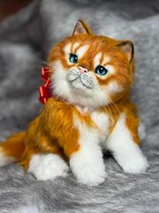 Реалистичный рыжий котенок (голубые глазки), изображение 4