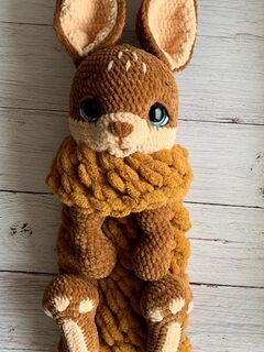 Вязаная пижамница зайчик, изображение 3