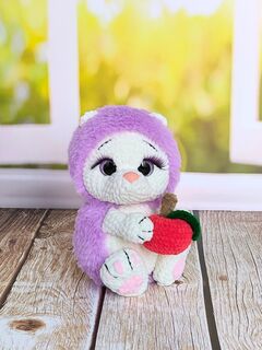 Вязанная игрушка ежик Лика