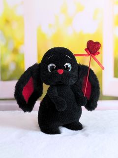 Игрушка мягкая вязанная кролик Максик, изображение 4