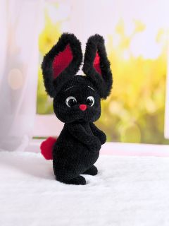 Игрушка мягкая вязанная кролик Максик, изображение 5