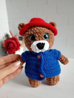 Вязаный мишка Паддингтон