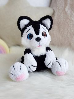 Мастер-класс "Хаски" вязание крючком автор Chirka_toys