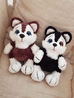 Мастер-класс "Хаски" вязание крючком автор Chirka_toys, изображение 4