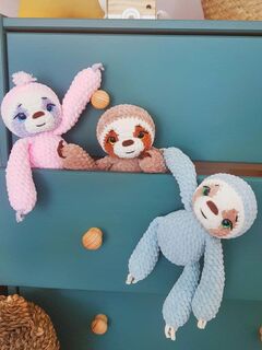 Мастер-класс "Ленивец" вязание крючком автор Chirka_toys, изображение 2