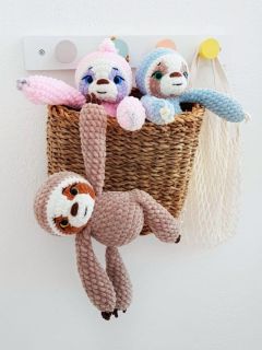 Мастер-класс "Ленивец" вязание крючком автор Chirka_toys