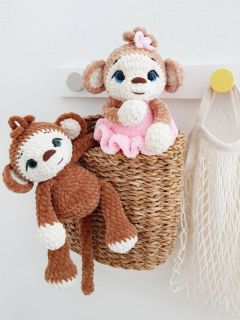 Мастер-класс "Обезьянки" вязание крючком автор Chirka_toys