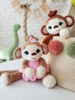 Мастер-класс "Обезьянки" вязание крючком автор Chirka_toys, изображение 2