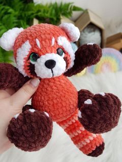 Мастер-класс "Красная панда" вязание крючком автор Chirka_toys, изображение 3