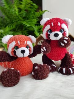 Мастер-класс "Красная панда" вязание крючком автор Chirka_toys, изображение 4