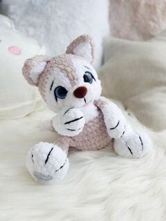 Мастер-класс "Хаски" вязание крючком автор Chirka_toys, изображение 3